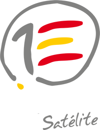 logotipo 1E hispasat satélite