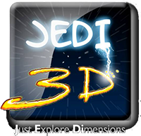 logotipo Jedi 3D