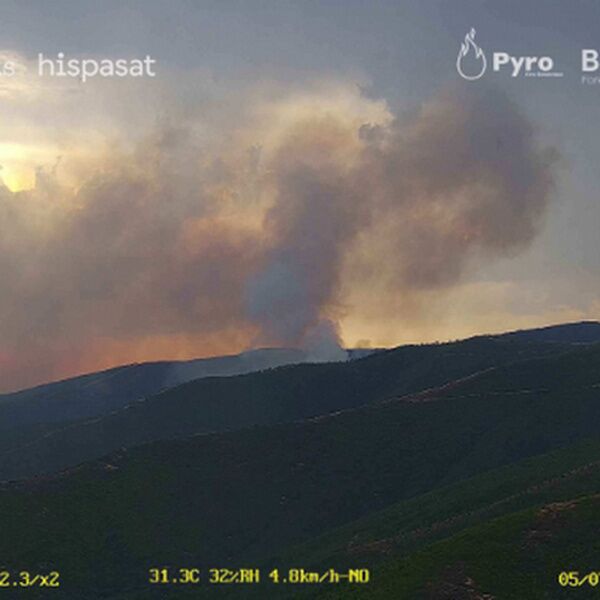 El sistema de detección temprana de Hispasat y Pyro alertó con éxito del incendio en Caminomorisco